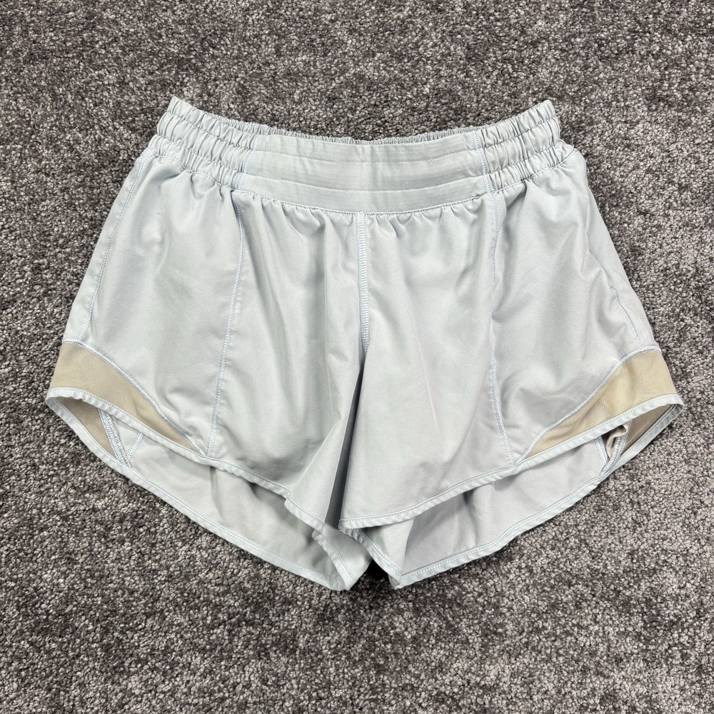 Lululemon Hotty-Hot Shorts II Womens Size 6 Blue Low Rise 4" Inseam Running Gym